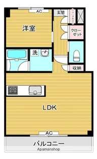 グランドハイツ西条【6階】の間取り