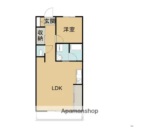 グランドハイツ西条【3階】の間取り