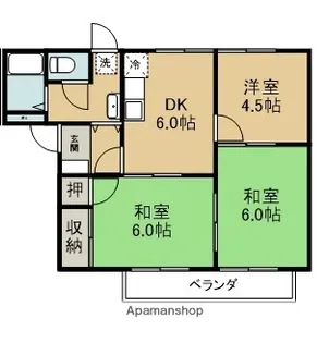 ベルメゾン松本【2階】の間取り