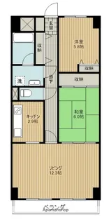 スカール喜多川【6階】の間取り