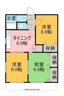 グリーンアベニュー【3階】の間取り