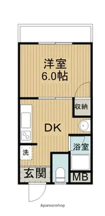 パンデュール弁財天【4階】の間取り