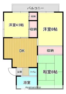 コートタウンふそう【4階】の間取り
