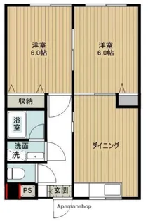 松本マンション5【4階】の間取り