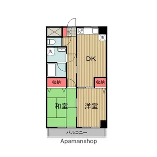 松本マンション5【4階】の間取り