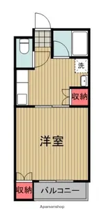 1DKの間取り画像