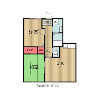 フォブール喜多町【3階】の間取り