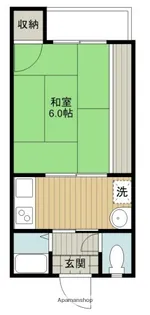 ひまわりハイツ№5【2階】の間取り