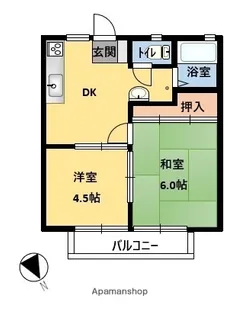 平木ハイツ【1階】の間取り