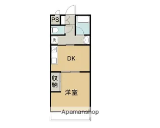 石川マンションⅢ【1階】の間取り