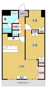 古川ハイム 一番館【4階】の間取り