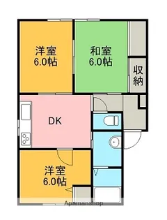 サザンウィンド【1階】の間取り