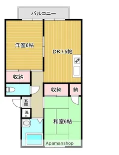 茨木ハイツ【2階】の間取り