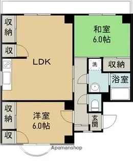 中山マンション【1階】の間取り