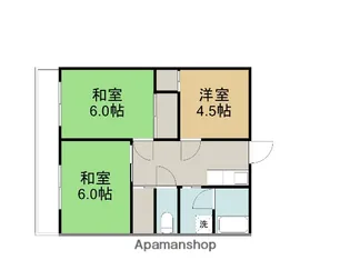 戸田ハイツ【2階】の間取り