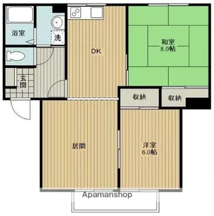 ファミール新宮A棟【2階】の間取り