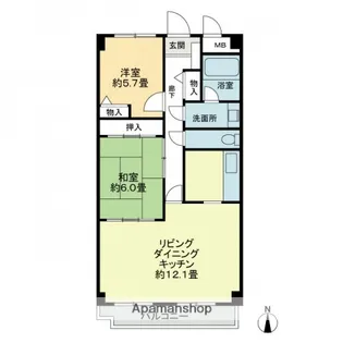 スカール西条【2階】の間取り