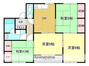 飯岡ハイツ【2階】の間取り