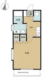 ルミウス喜多川Ⅱ【2階】の間取り