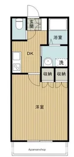 ルミウス喜多川Ⅱ【2階】の間取り
