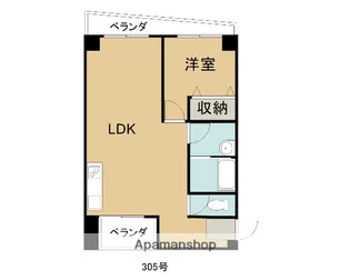 トライアングルビル【3階】の間取り