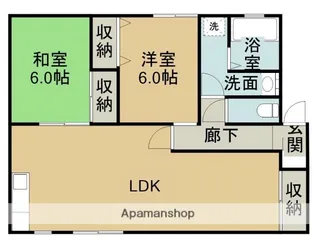 アルバ西条【2階】の間取り