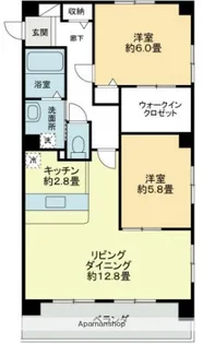 フィネス西条【1階】の間取り
