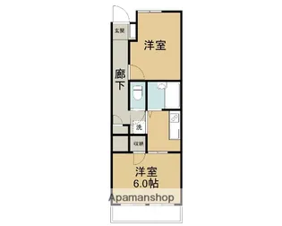 サンワタチバナ【5階】の間取り