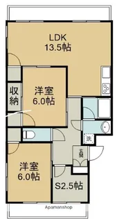 エクシア西条大町【1階】の間取り