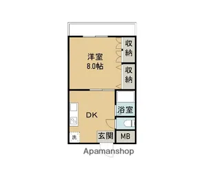 サンフローラル【3階】の間取り