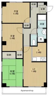 フレスコマンション【2階】の間取り