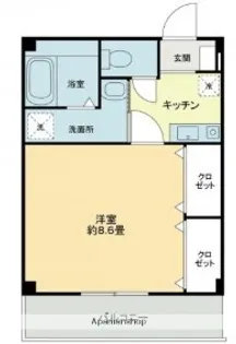 フォブール玉津【1階】の間取り