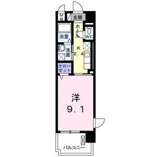 ベル・ブローテA【2階】の間取り