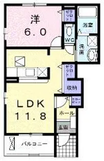 ラフレシールⅢ【1階】の間取り