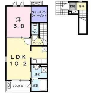 ソーレ・T B【2階】の間取り