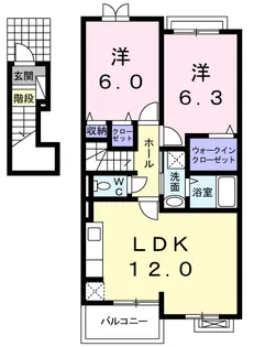 ブルーマーリン D【2階】の間取り