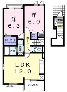 ブルーマーリン D【2階】の間取り