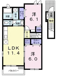 ブルーマーリン C【2階】の間取り
