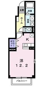 ガーデン ヴィラB【1階】の間取り