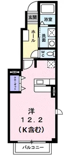 パティオハイツB【1階】の間取り