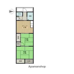 コンフォート プチ パイン【1階】の間取り