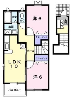 フィオーレ B【2階】の間取り