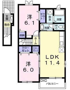 ベル・ベーユ【2階】の間取り