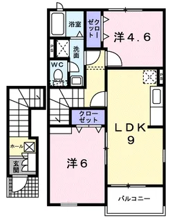 ハイツ バラノキ373【2階】の間取り