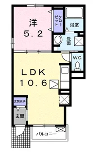 スワイ・バーン【1階】の間取り