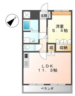 T・Yハイツ二号【203号室】の間取り