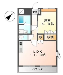 T・Yハイツ二号【2階】の間取り