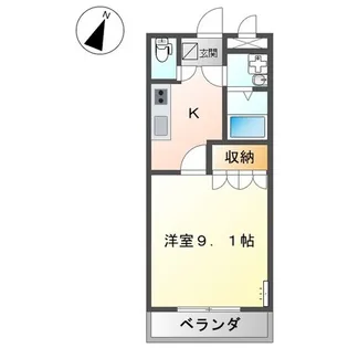 プロニティ・ビーズ B棟【102号室】の間取り