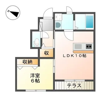 クラリティ【103号室】の間取り