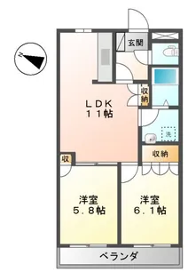 プルミエール IE【1階】の間取り